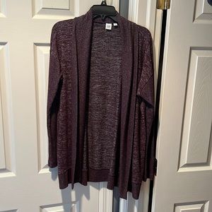 Gap Marled Plum Cardigan